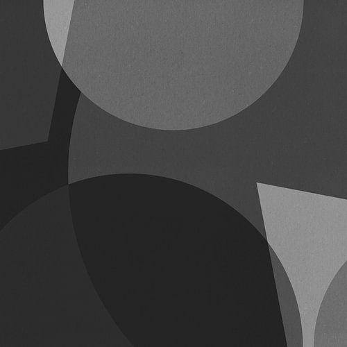 Modern abstract. Geometrische vormen in zwart en wit VII