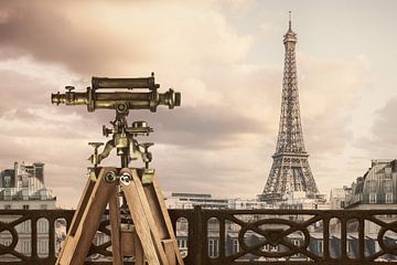 De antieke telescoop in Parijs van Martin Bergsma