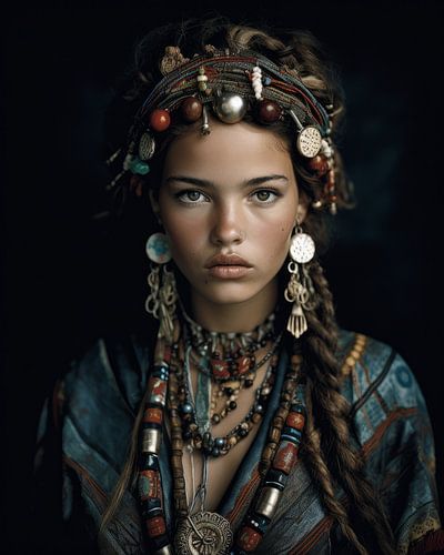 Kunstporträt "Berbermädchen"