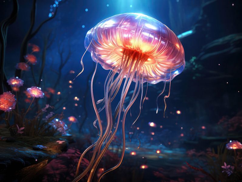Illuminated Ocean Splendour by Eva Lee