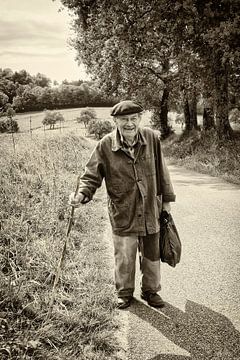 Alter französischer Bauer von Halma Fotografie