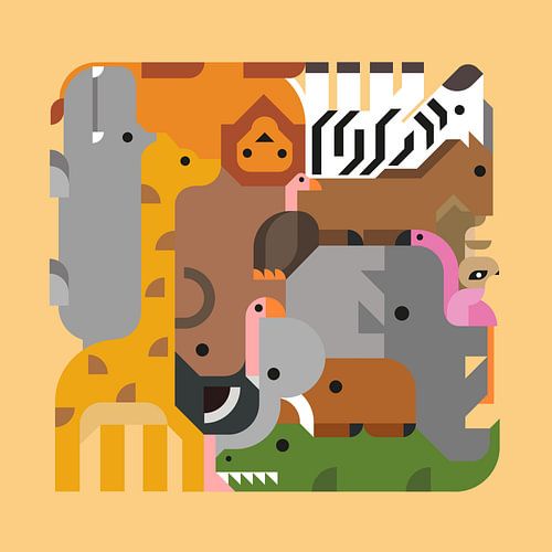 Gemischte Tiere - Afrika Safari