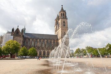 Maagdenburg - Domplein en Dom van Maagdenburg