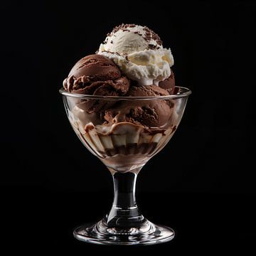 Vanille en chocolade ijs van TheXclusive Art