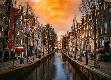 Red Light District Amsterdam van Foto Studio Labie