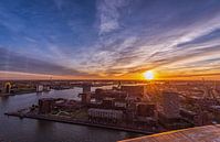 Rotterdam-Stadtbild bei Sonnenuntergang vom Euromast von Gea Gaetani d'Aragona Miniaturansicht