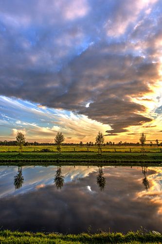 Sonnenuntergang über Surhuisterveen 2