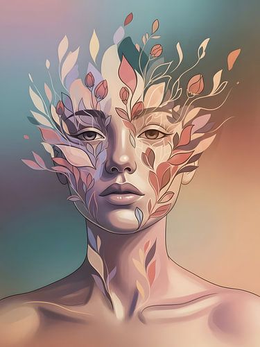 Etherisch botanisch portret