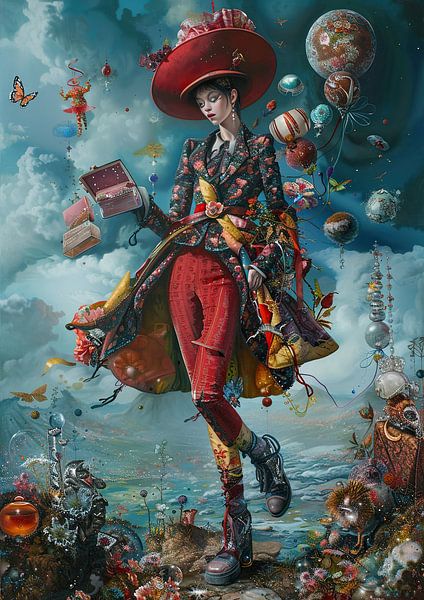 Women's surrealism | Celestial Elegance by Abstract Painting