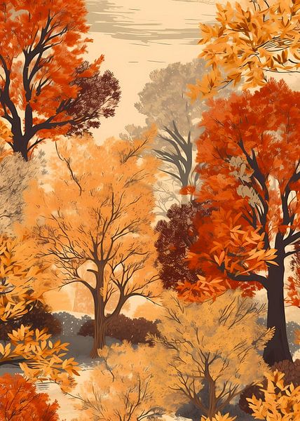 Autumn forest by haroulita