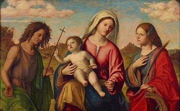 Cima da Conegliano, Jungfrau und Kind mit der heiligen Katharina und dem heiligen Johannes dem Täufer, um 1515 von Atelier Liesjes