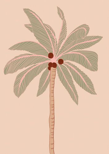 Journée d'été sous un palmier