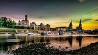 Zonsondergang in Dresden van Sven Frech thumbnail