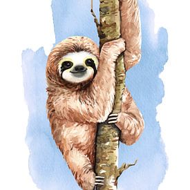 Sloth by Printed Artings