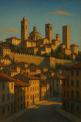 Bergamo at Dusk – City of Towers in Quiet Light