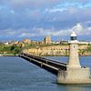 Passing the Tynemouth lighthouse by Frank's Awesome Travels