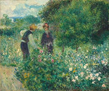 Bloemen plukken, Pierre-Auguste Renoir