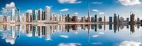 Dubai Business Bay Panorama with reflection by Jean Claude Castor thumbnail