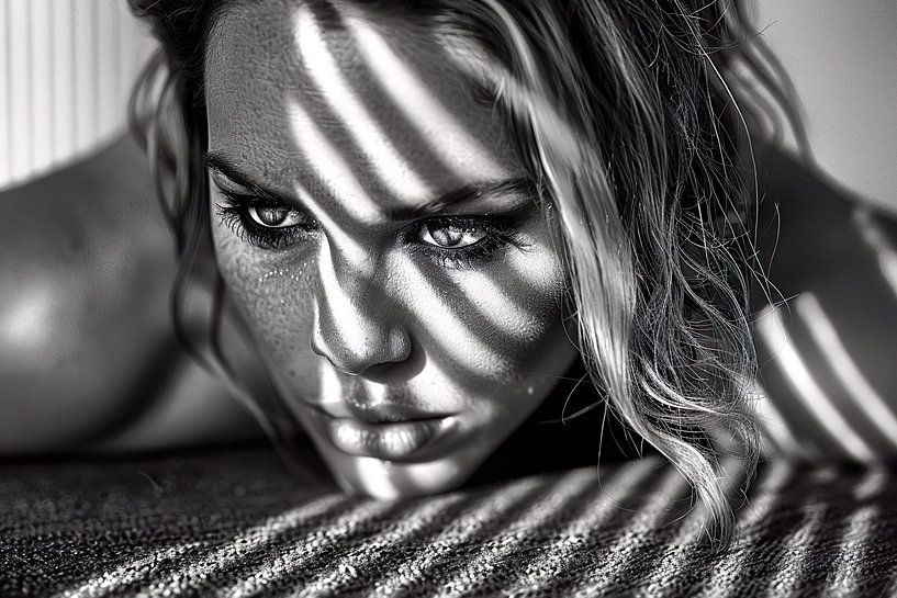 photo noir et blanc femme par PixelPrestige
