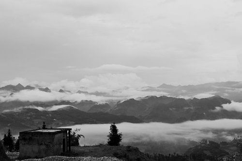 Just mountains and clouds