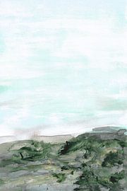 Ruhige grüne Küstenlandschaft von Lori Ann Folz