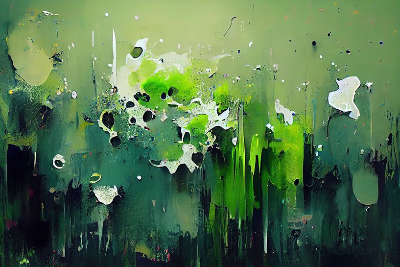 Abstract green by Bert Nijholt