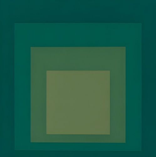 Josef Albers - Homage to the Square, green
