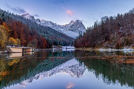 The first glow at Riessersee