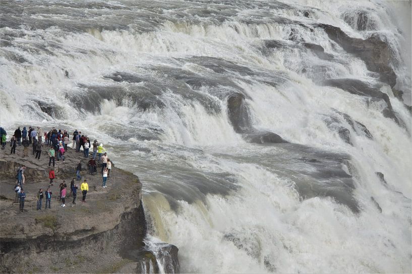 On the edge of the Gullfoss by Marvelli