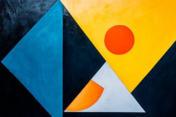 Shapes of light - play of colours in geometry Harmonious co by Poster Art Shop