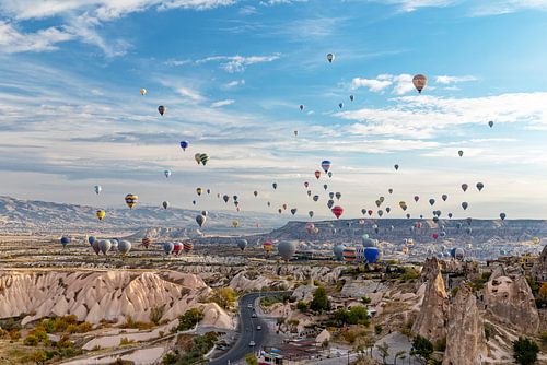 Des centaines de ballons
