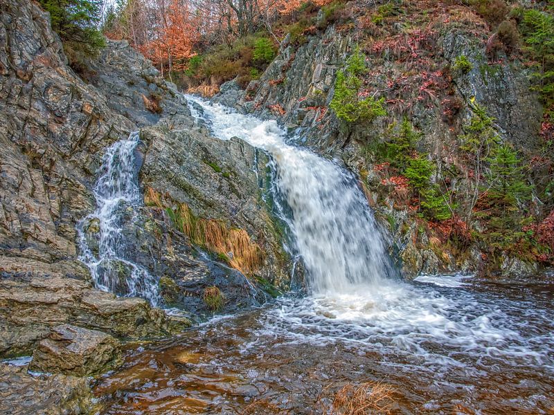 Flowing waterfall du Bayehon in Malmedy Belgium by Nature Life Ambience