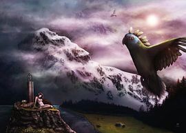 Birdscape - Giant Parakeet by Daniel - Desmo Art