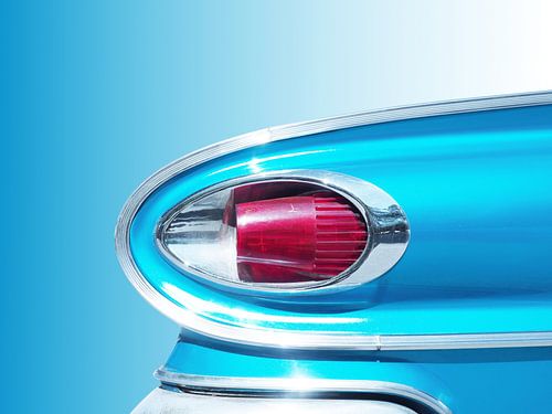 Amerikaanse klassieke auto 1961 achterlicht abstract