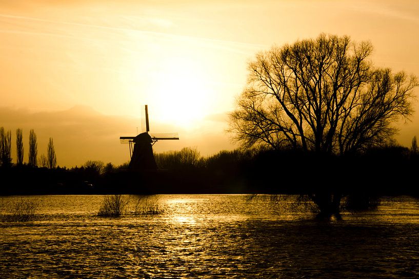 Golden Windmill by Matthijs Dijk
