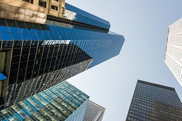 Manhattan skyscrapers van Wim Stolwerk