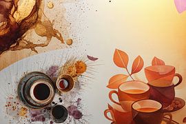 abstract coffee art by Egon Zitter