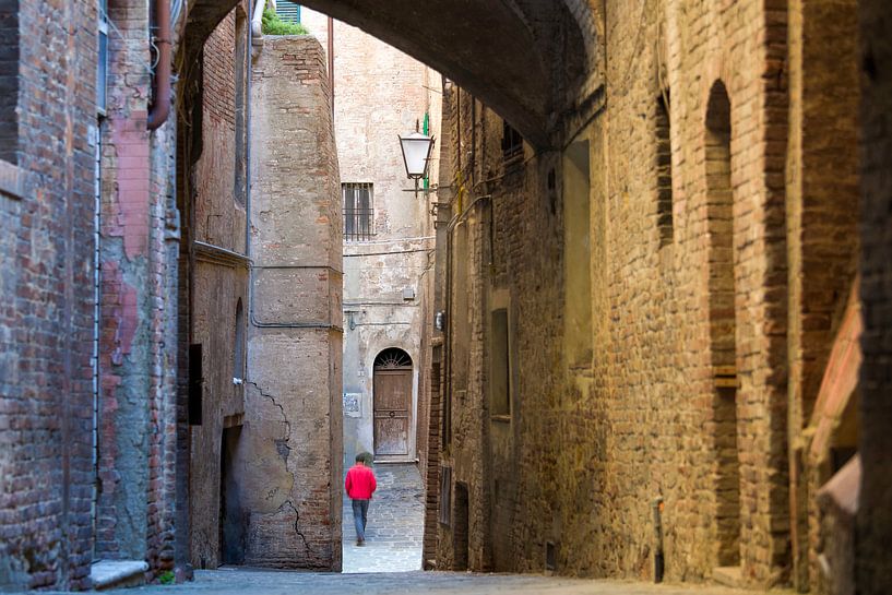 Wandelaar in Siena van Rob van Esch