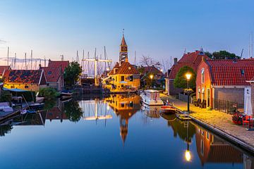 Stadtbild Hindeloopen in Friesland Niederlande
