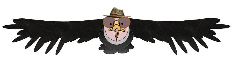 Kondor mit Toquilla-Hut von Grüntyers .