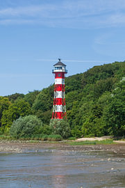 Leuchtturm Unterfeuer Rissen, Rissen, Hamburg, Deutschland