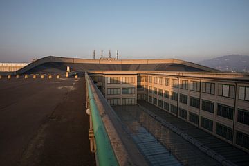 Roof of Lingotto car factory Fiat in Turin by Joost Adriaanse