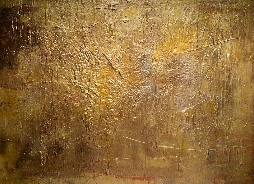 Composition dorée, abstraite par Sander Veen