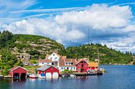 Blick auf das Dorf Farestad in Norwegen von Rico Ködder Miniaturansicht