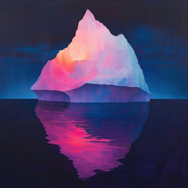 Neon ice floe | Polar Mirage Eclipse by Art Whims