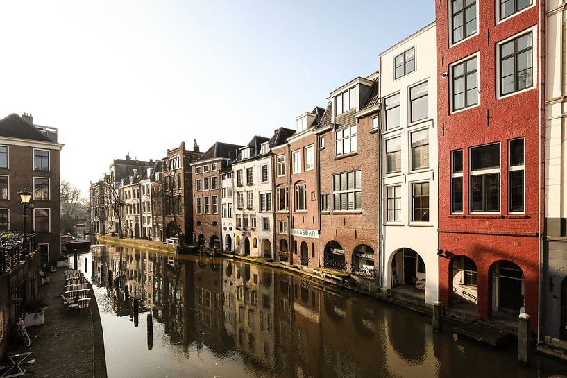 De achterzijde van de Lijnmarkt in Utrecht (liggend, kleur) van André Blom Fotografie Utrecht