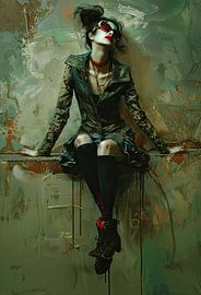 Women's portrait by Abstract Painting