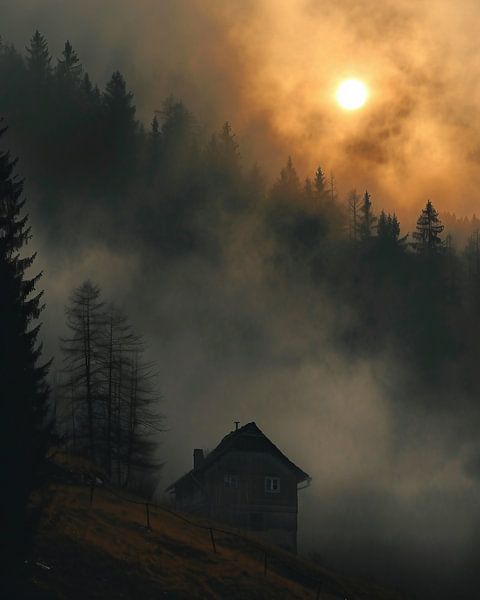Böhmerwald im morgendlichen Lichtspiel von fernlichtsicht