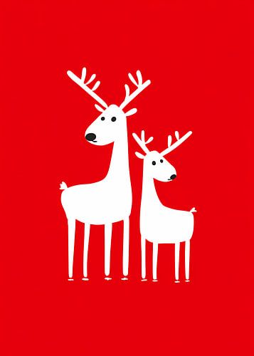 Weihnachtliche Rentierfreunde