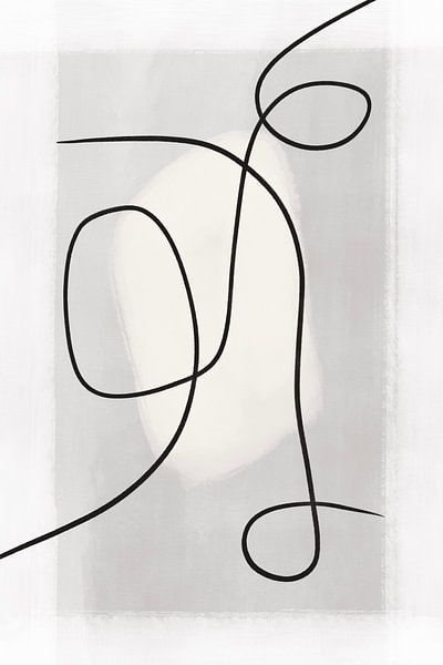 Art abstrait moderne - Lignes 2 par Studio Malabar